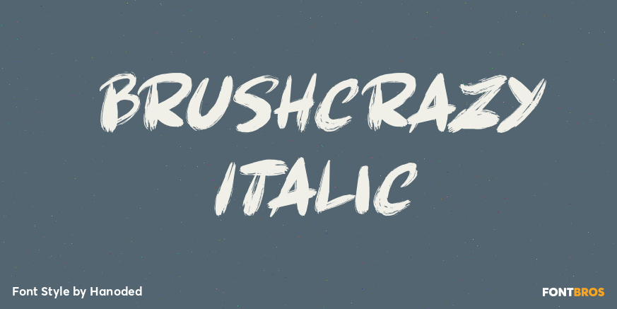 Brushcrazy Italic Poster