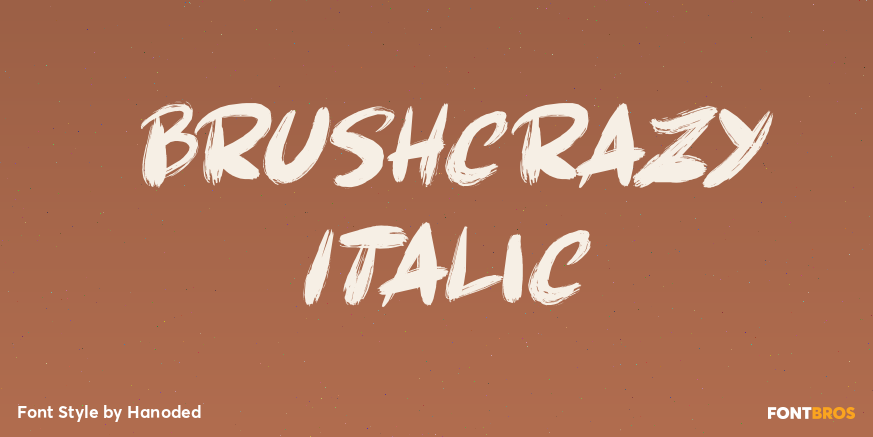 Brushcrazy Italic Poster