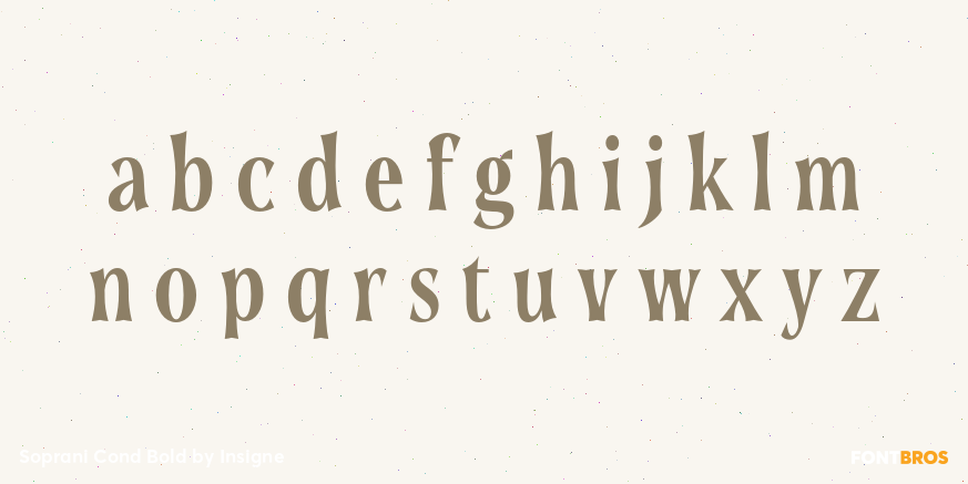 Soprani Cond Bold Font Poster #1