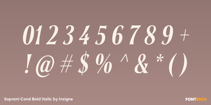 Soprani Cond Bold Italic Font Poster #4