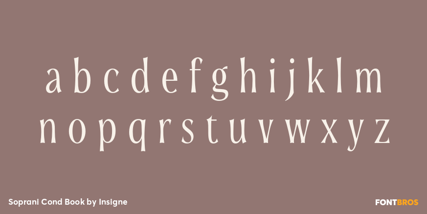 Soprani Cond Book Font Poster #3