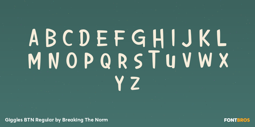 Giggles BTN Regular Font Poster #2