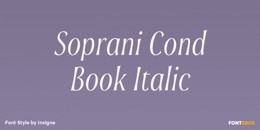 Soprani Cond Book Italic Poster