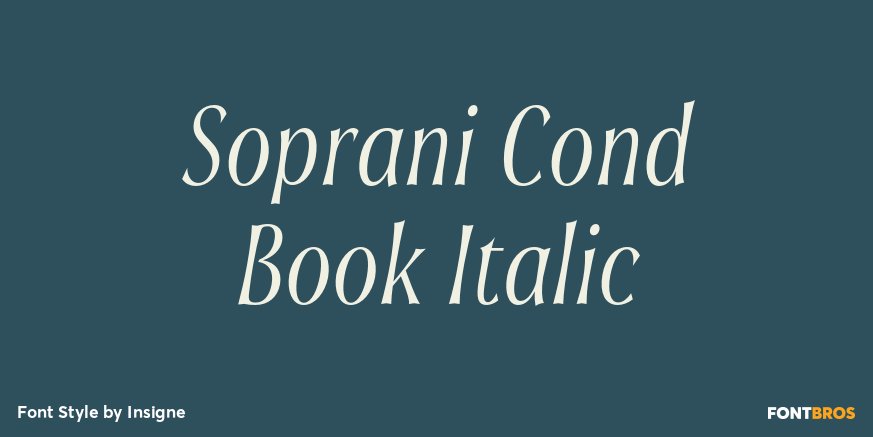 Soprani Cond Book Italic Poster