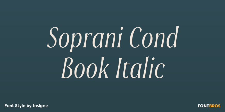 Soprani Cond Book Italic Poster