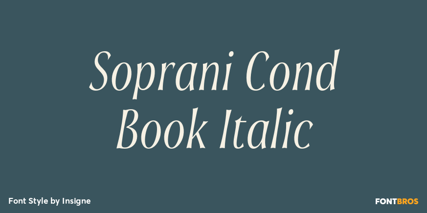 Soprani Cond Book Italic Poster