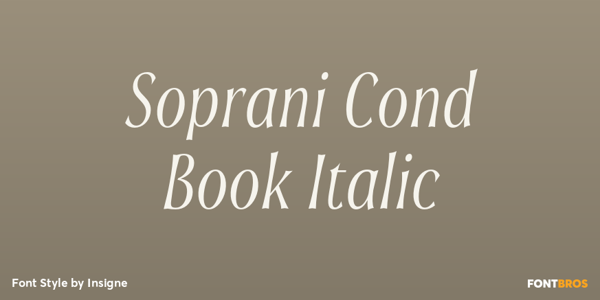 Soprani Cond Book Italic Poster