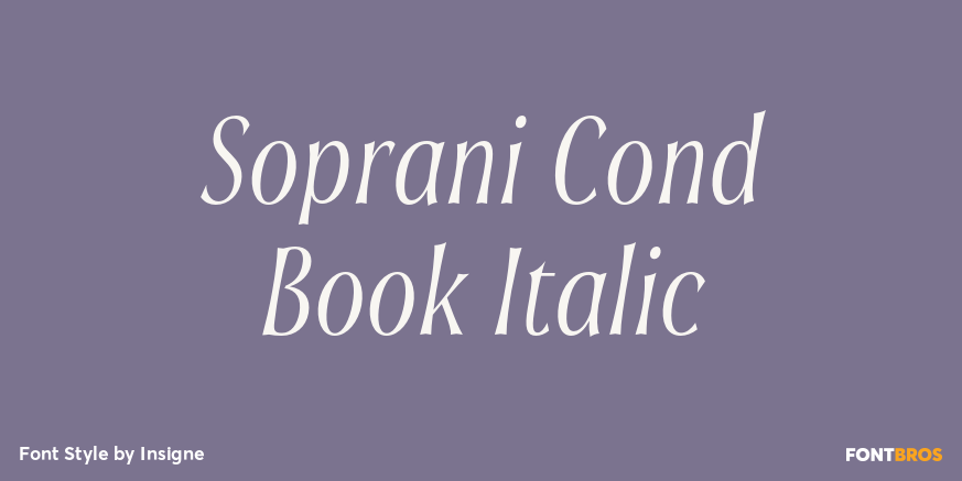 Soprani Cond Book Italic Poster