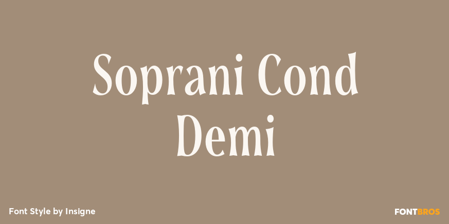 Soprani Cond Demi Font Poster #1