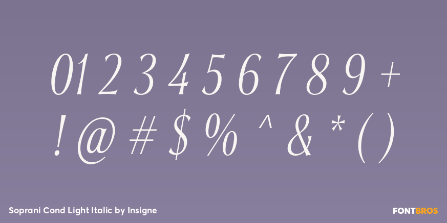 Soprani Cond Light Italic Font Poster #4