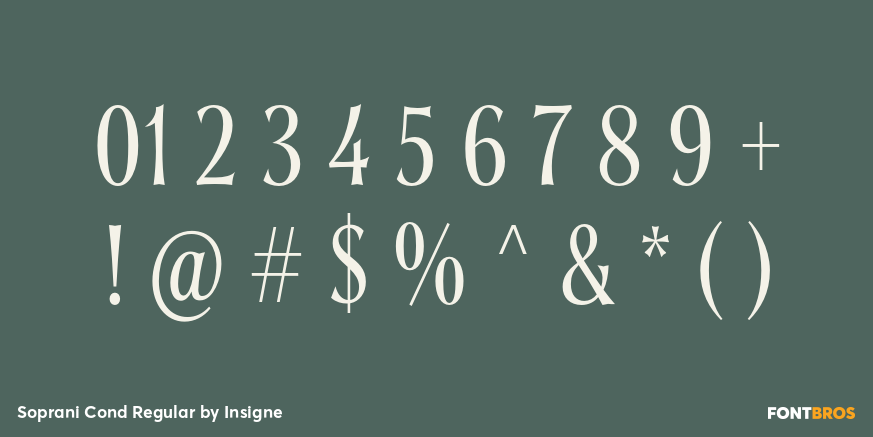 Soprani Cond Regular Font Poster #4