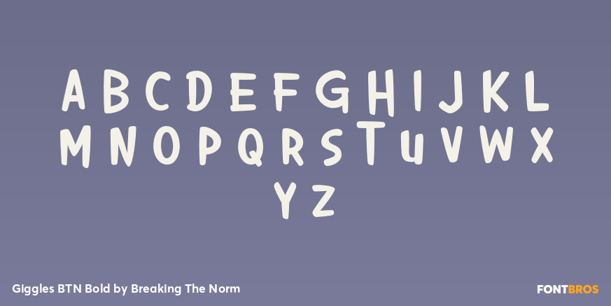 Giggles BTN Bold Font Poster #2