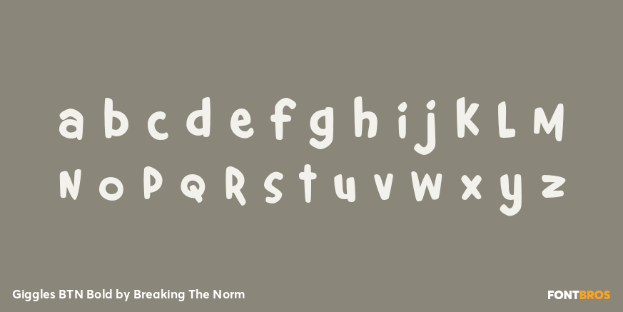 Giggles BTN Bold Font Poster #3