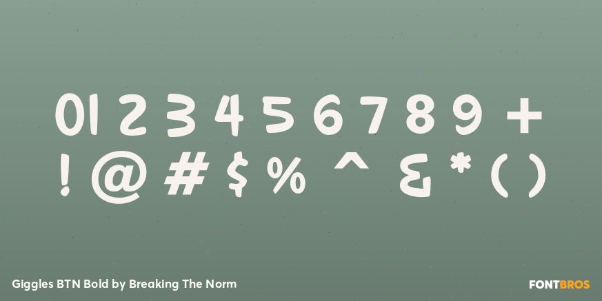 Giggles BTN Bold Font Poster #4