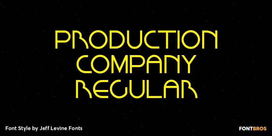 Production Company Regular Font Poster #1