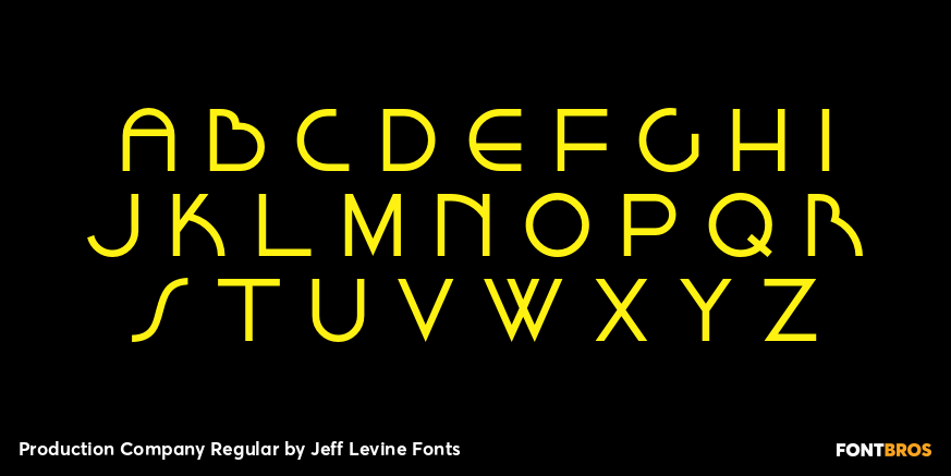 Production Company Regular Font Poster #3