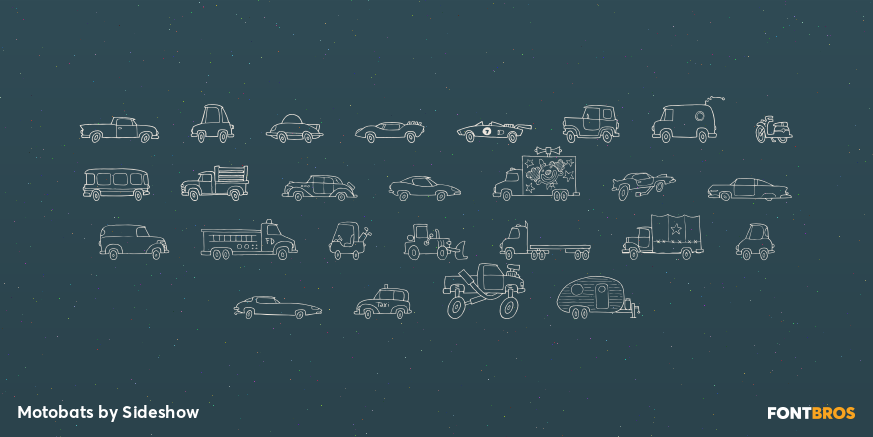 Motobats Font Poster #3