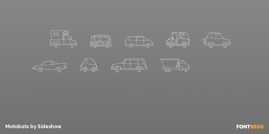 Motobats Font Poster #4