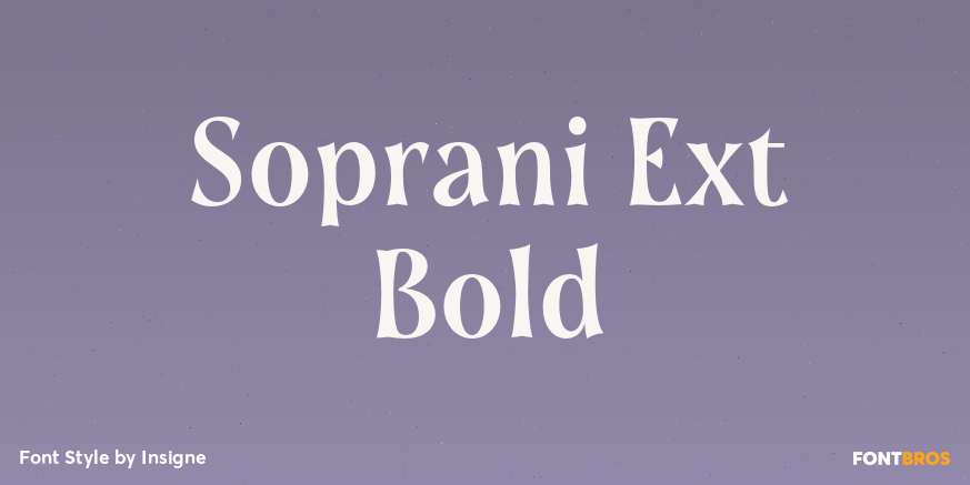 Soprani Ext Bold Font Poster #1