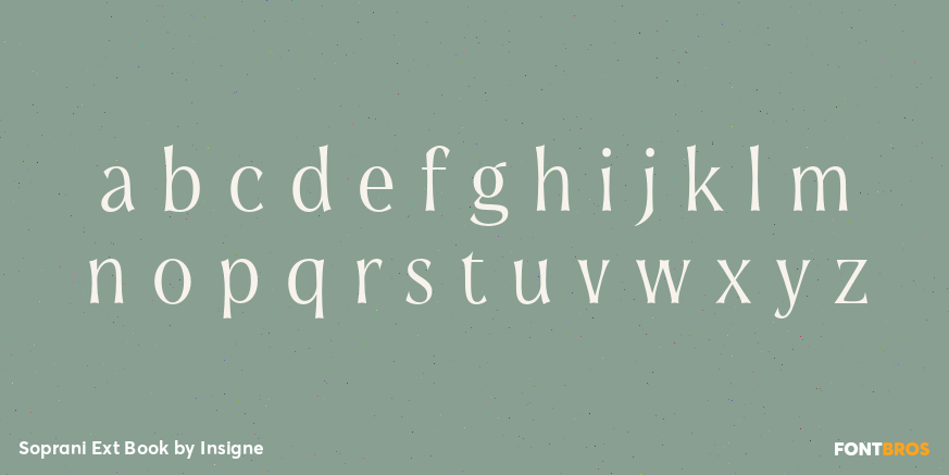 Soprani Ext Book Font Poster #3