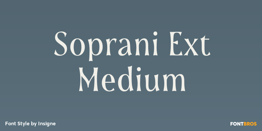 Soprani Ext Medium Font Poster #1