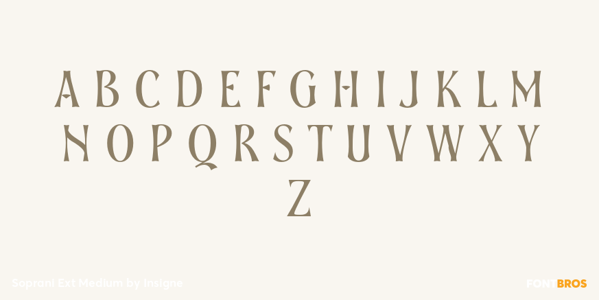 Soprani Ext Medium Font Poster #1