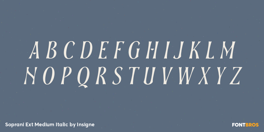 Soprani Ext Medium Italic Font Poster #2