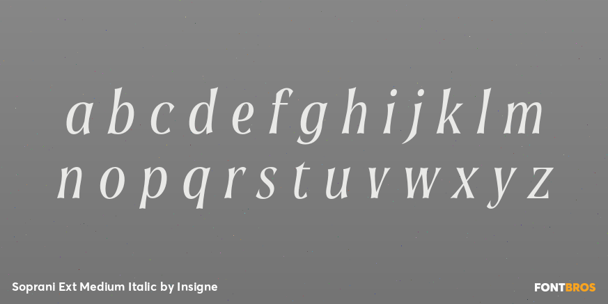 Soprani Ext Medium Italic Font Poster #3