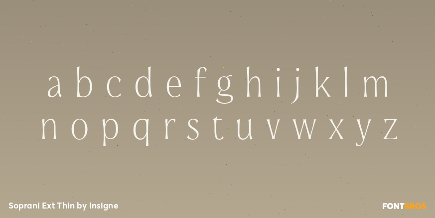 Soprani Ext Thin Font Poster #3