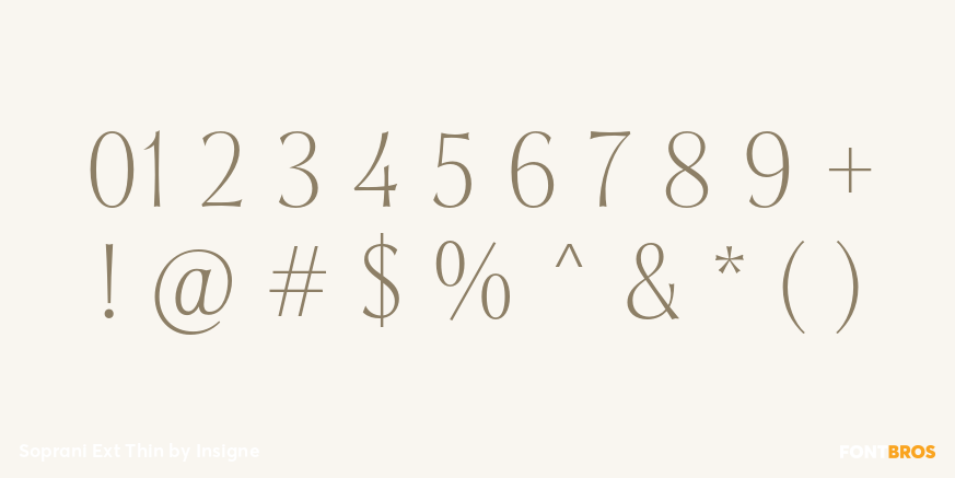 Soprani Ext Thin Font Poster #4