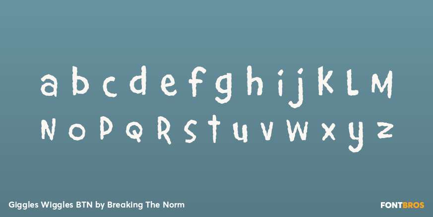 Giggles Wiggles BTN Font Poster #3
