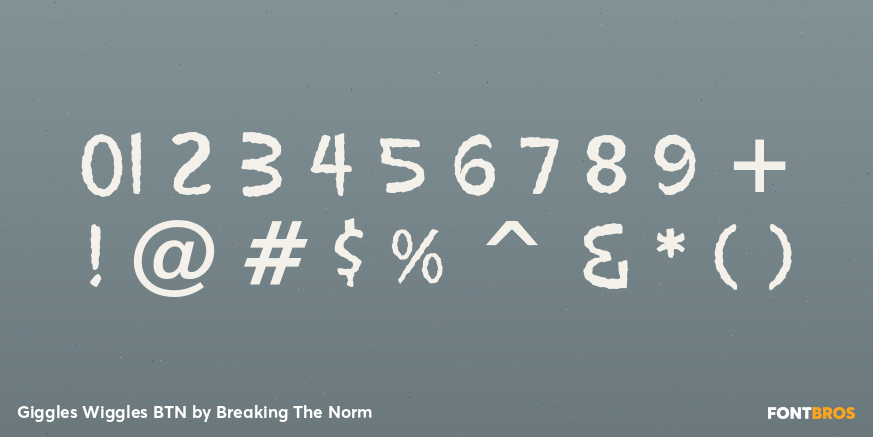 Giggles Wiggles BTN Font Poster #4