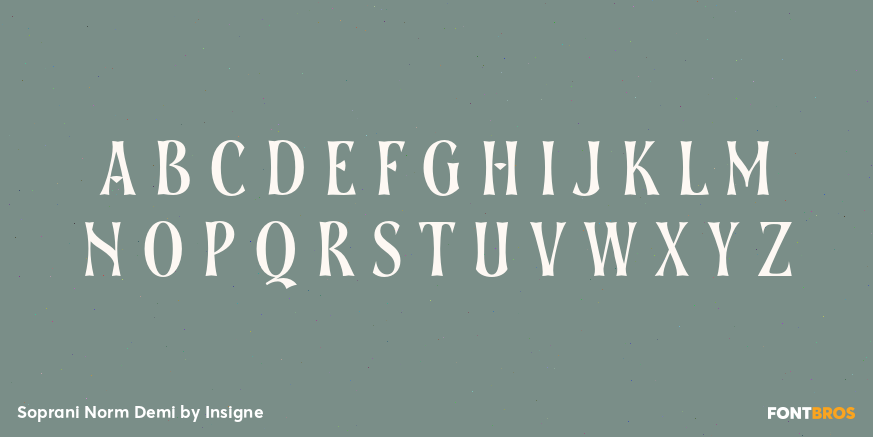 Soprani Norm Demi Font Poster #2