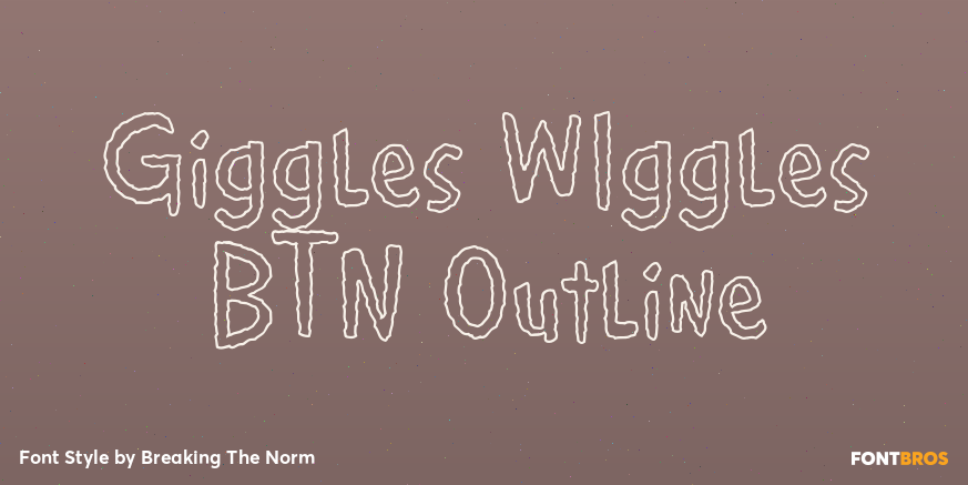 Giggles WIggles BTN Outline Poster