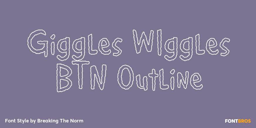 Giggles WIggles BTN Outline Poster
