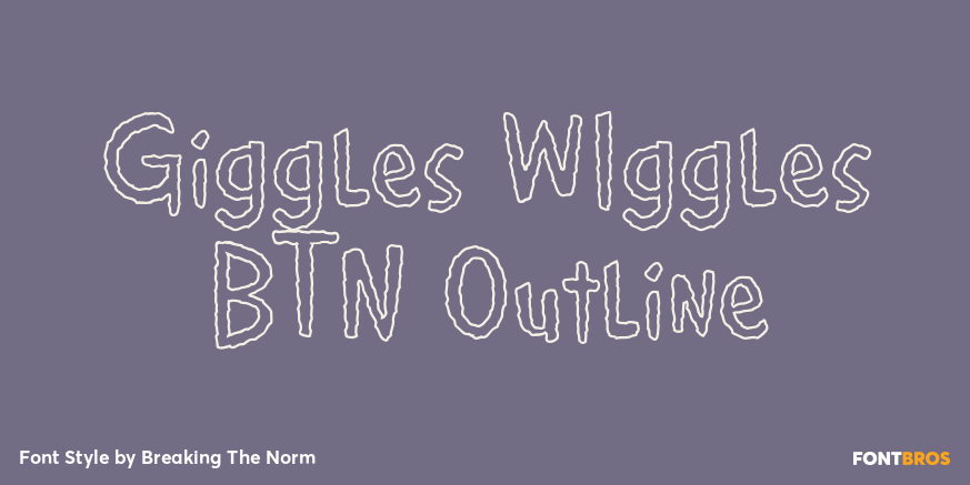 Giggles WIggles BTN Outline Poster