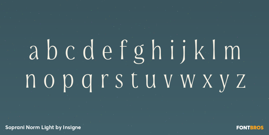 Soprani Norm Light Font Poster #1