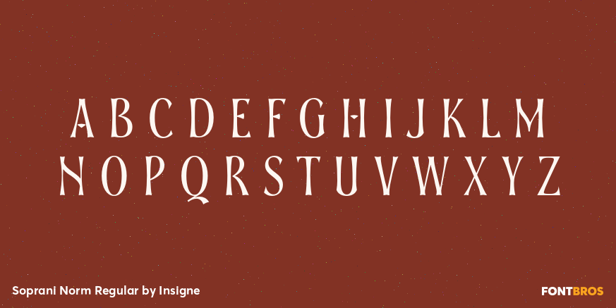 Soprani Norm Regular Font Poster #1