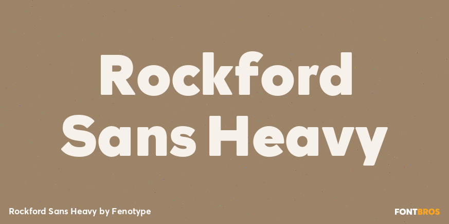 Rockford Sans Heavy Font Poster #1