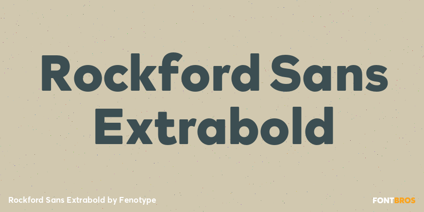 Rockford Sans Extrabold Font Poster #1
