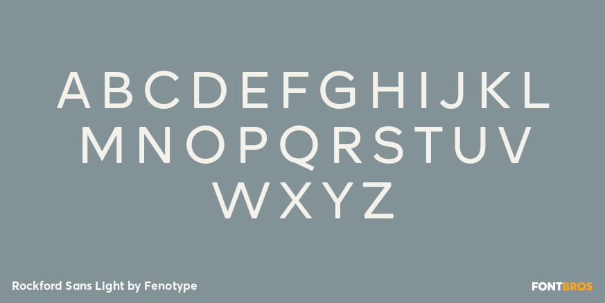 Rockford Sans Light Font Poster #2