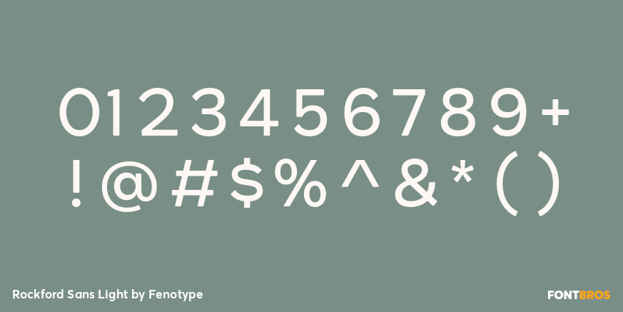 Rockford Sans Light Font Poster #4