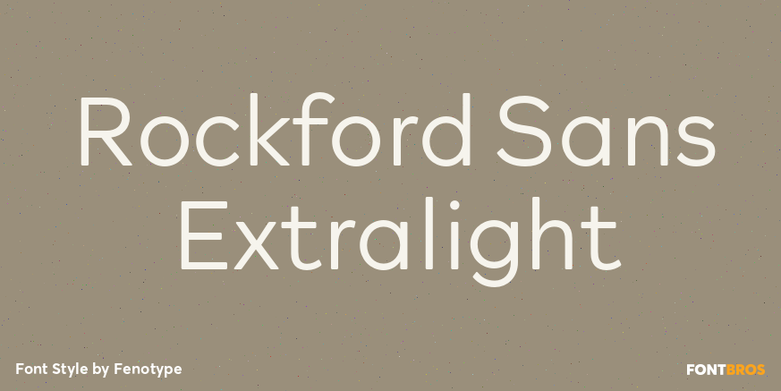 Rockford Sans Extralight Font Poster #1