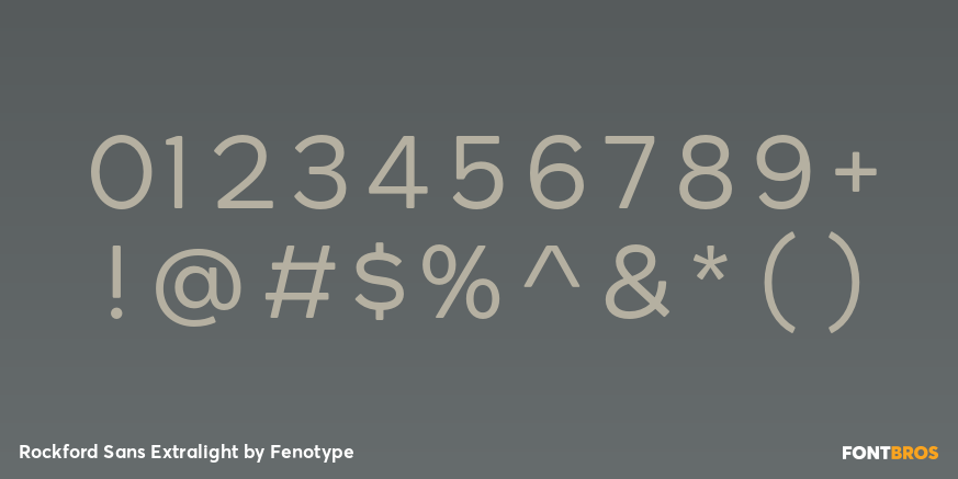 Rockford Sans Extralight Font Poster #1