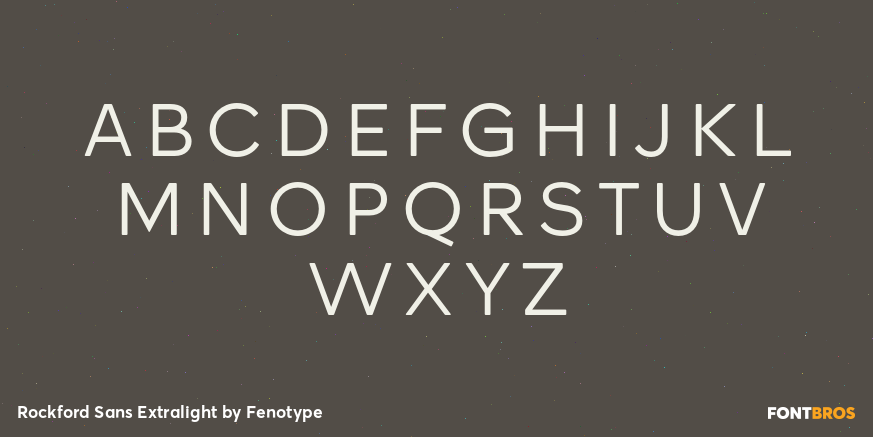Rockford Sans Extralight Font Poster #1