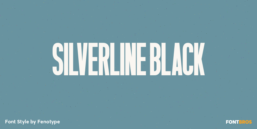 Silverline Black Font Poster #1