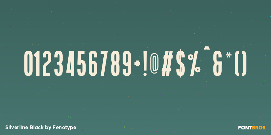 Silverline Black Font Poster #4