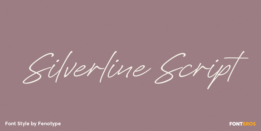 Silverline Script Poster