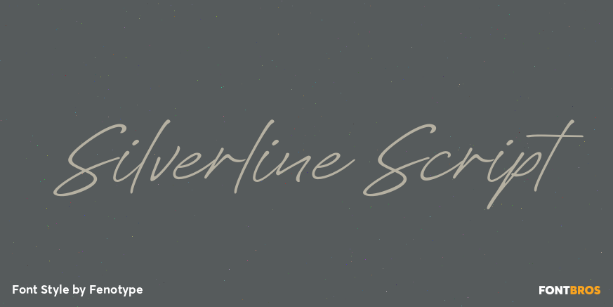 Silverline Script Poster