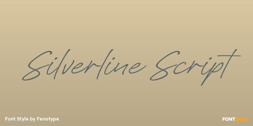 Silverline Script Poster